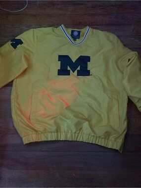 Yellow Jacket with Navy 'Michigan’ Logo